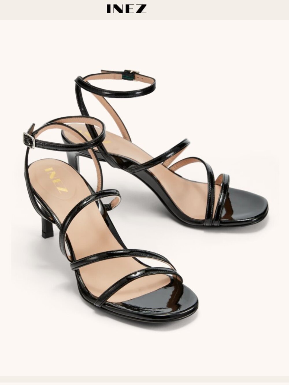 INEZ Sofia Heel - Black Patent - 8 - Picture 2 of 9